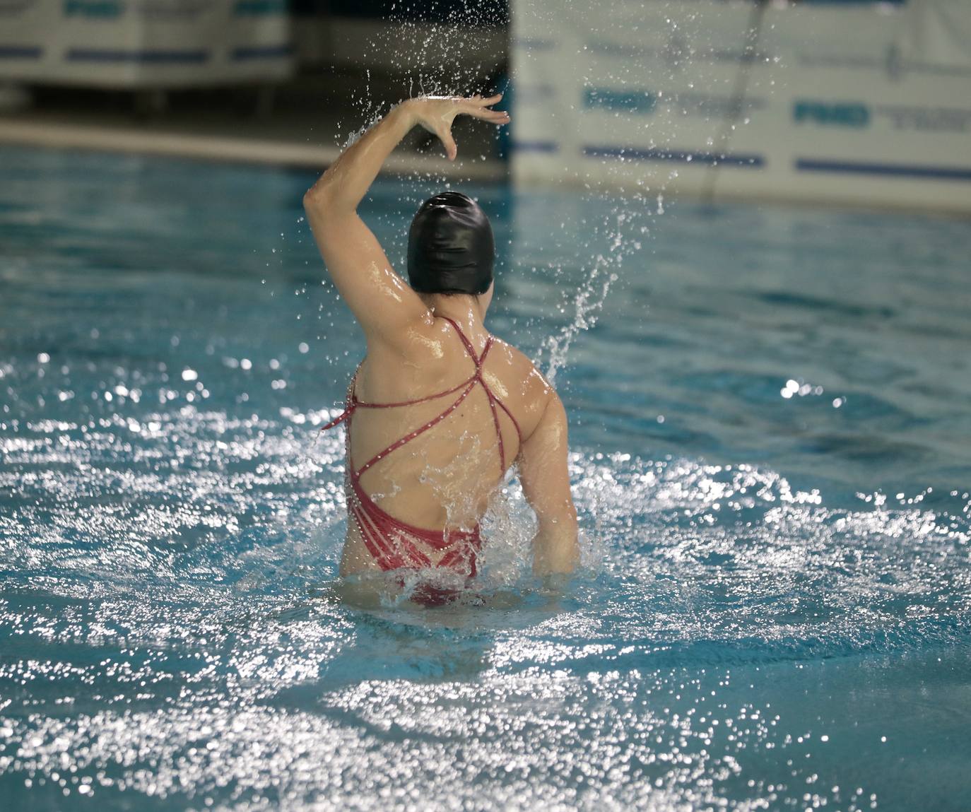 XXII Campeonatos de España de natación artística en la piscina municipal de Parquesol. 