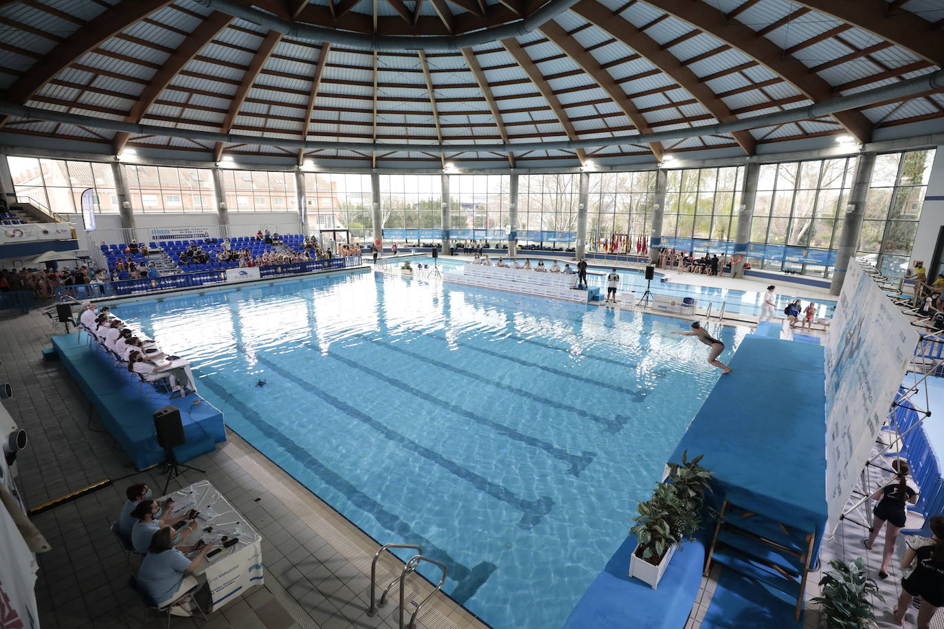 XXII Campeonatos de España de natación artística en la piscina municipal de Parquesol. 