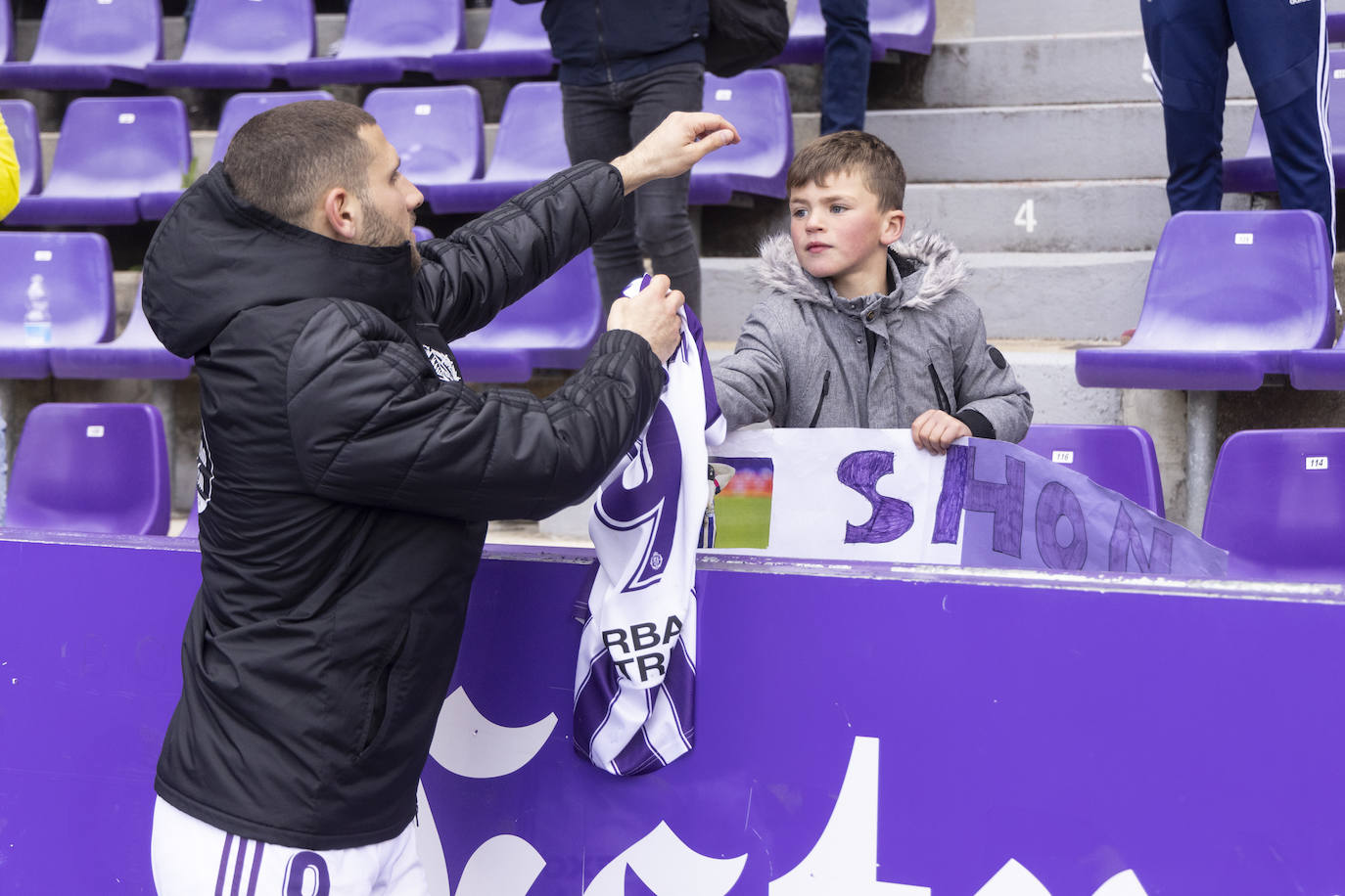 Partido entre el Real Valladolid y el Lugo, este sábado en Zorrilla. 