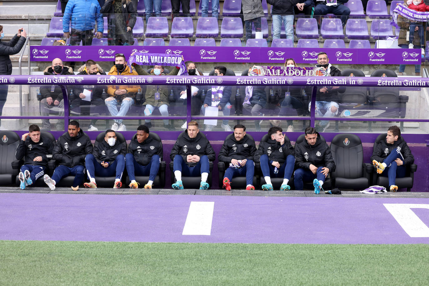 Partido entre el Real Valladolid y el Lugo, este sábado en Zorrilla. 