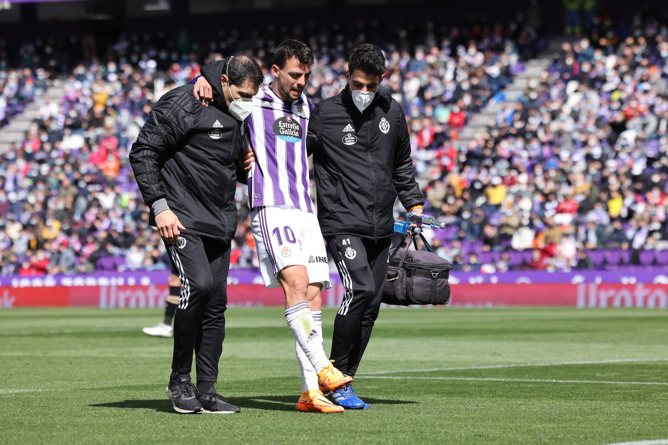 Partido entre el Real Valladolid y el Lugo, este sábado en Zorrilla. 