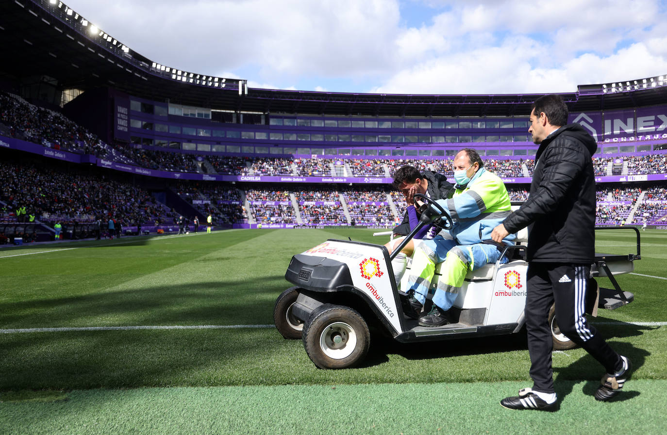 Partido entre el Real Valladolid y el Lugo, este sábado en Zorrilla. 