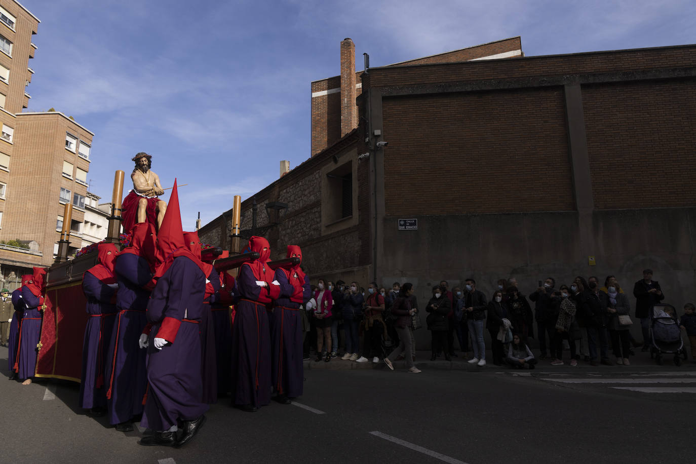 La talla ha recorrido las calles de Valladolid. 