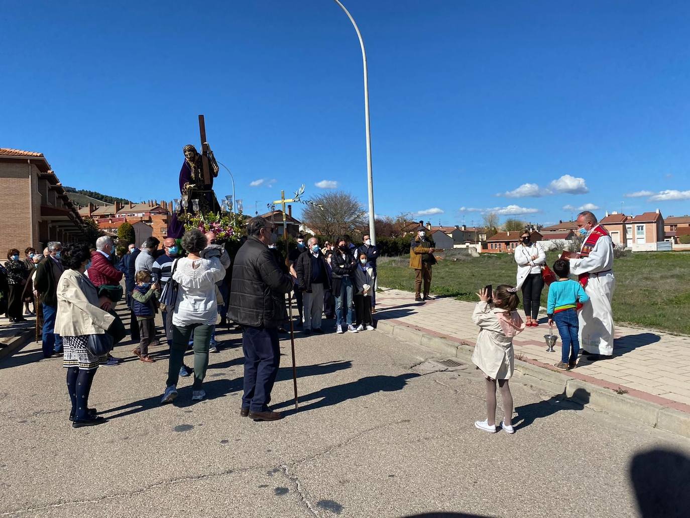 La proceción de La Borriquilla en Íscar. 