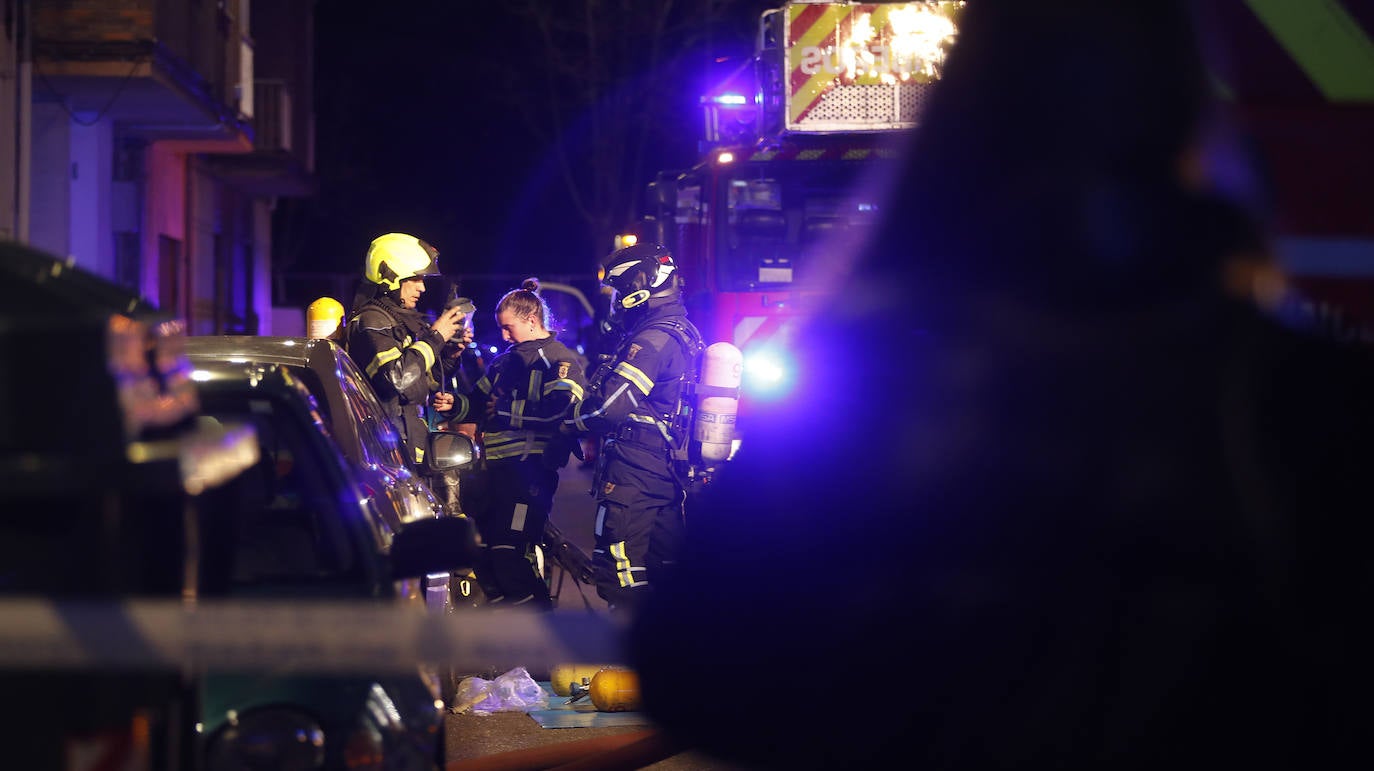 Incendio en la calle Peregrinos.