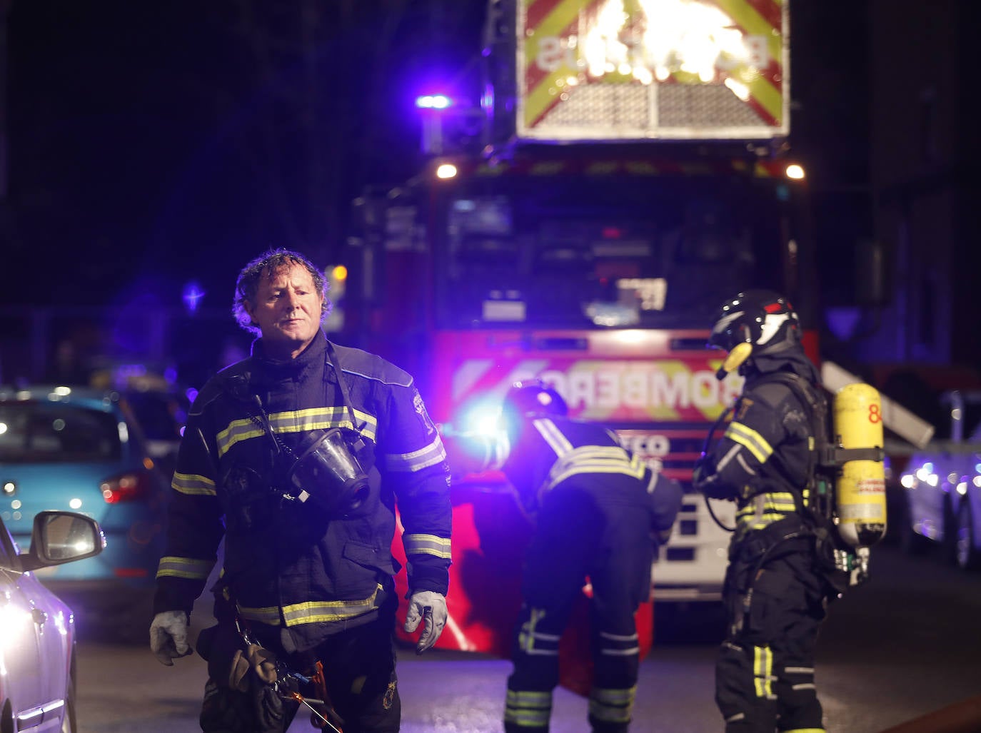 Incendio en la calle Peregrinos.
