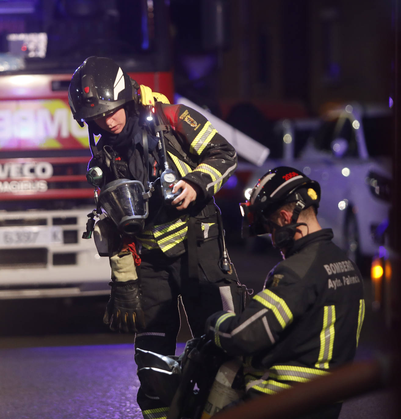 Incendio en la calle Peregrinos.