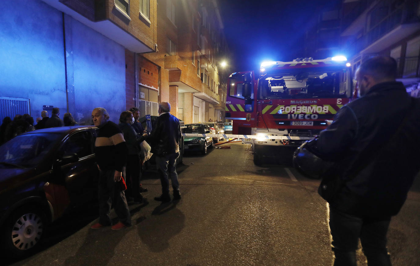 Incendio en la calle Peregrinos.