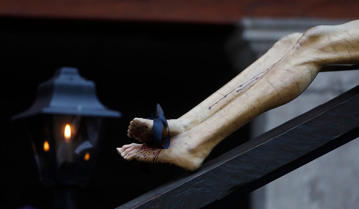 El Crucificado de Palencia se refugia en San Francisco