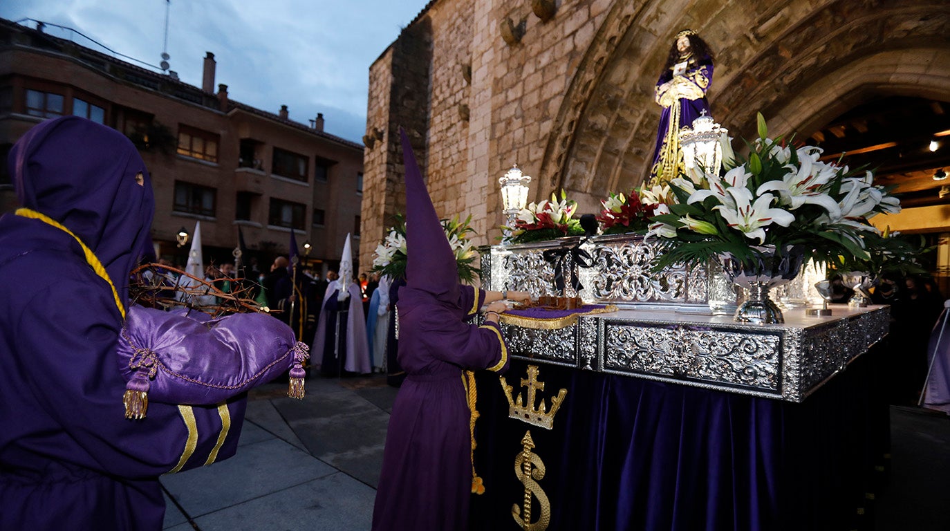 San Miguel enmarca la traición de Judas a Jesús de Medinaceli en Palencia