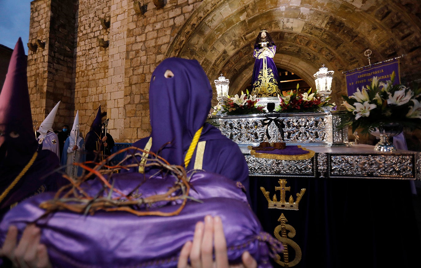 San Miguel enmarca la traición de Judas a Jesús de Medinaceli en Palencia