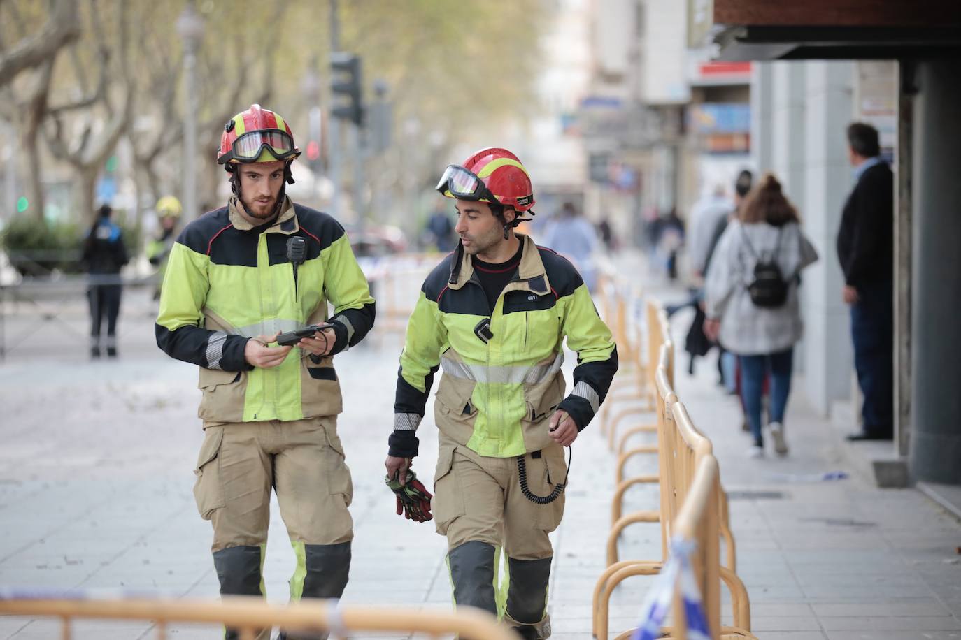 Fotos: Caída de cascotes en el Paseo de Zorrilla de Valladolid