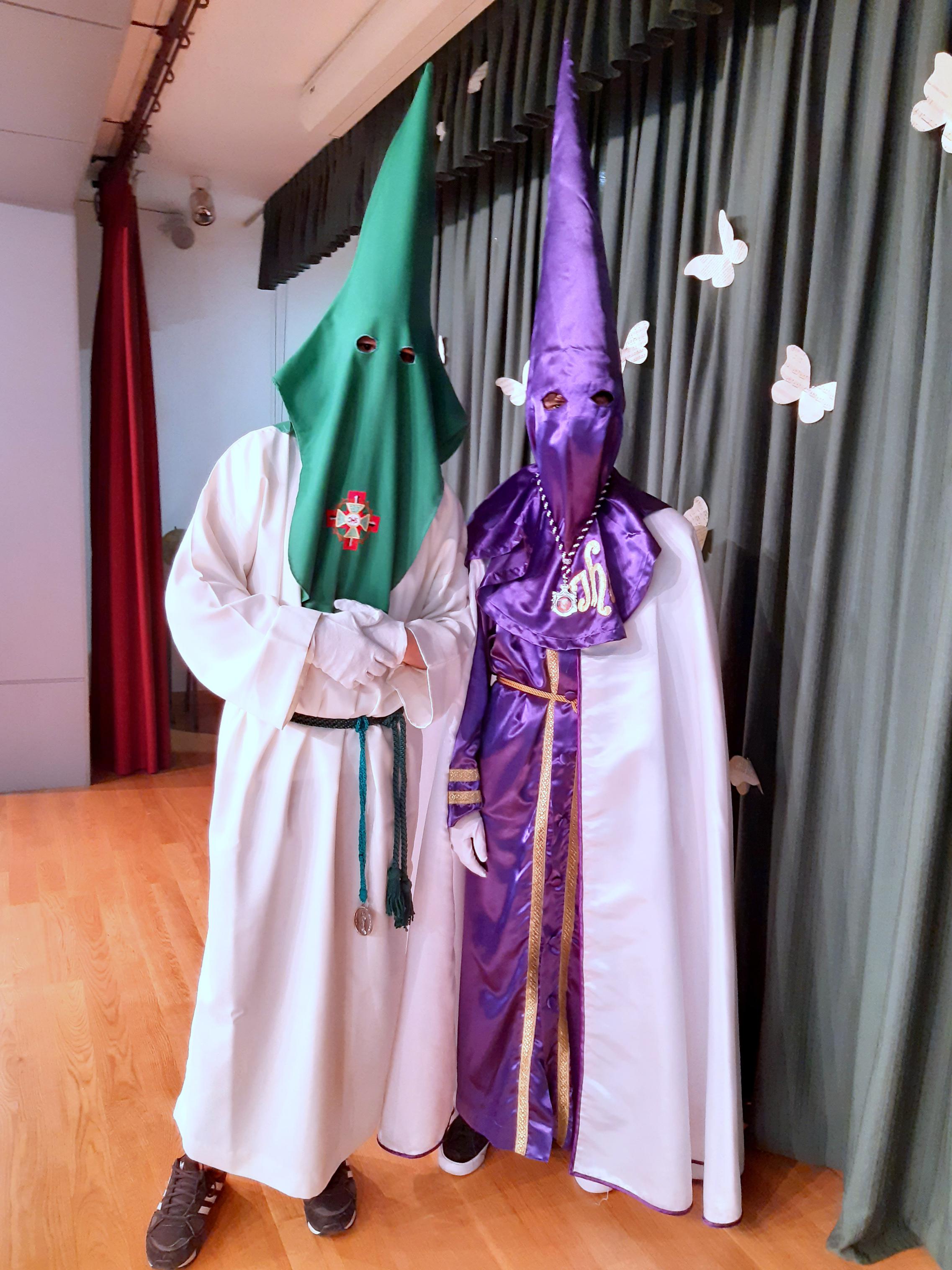 Los Nazarenos de Baltanás comparten su experiencia cofrade en el Colegio Jesús Nazareno de Getafe
