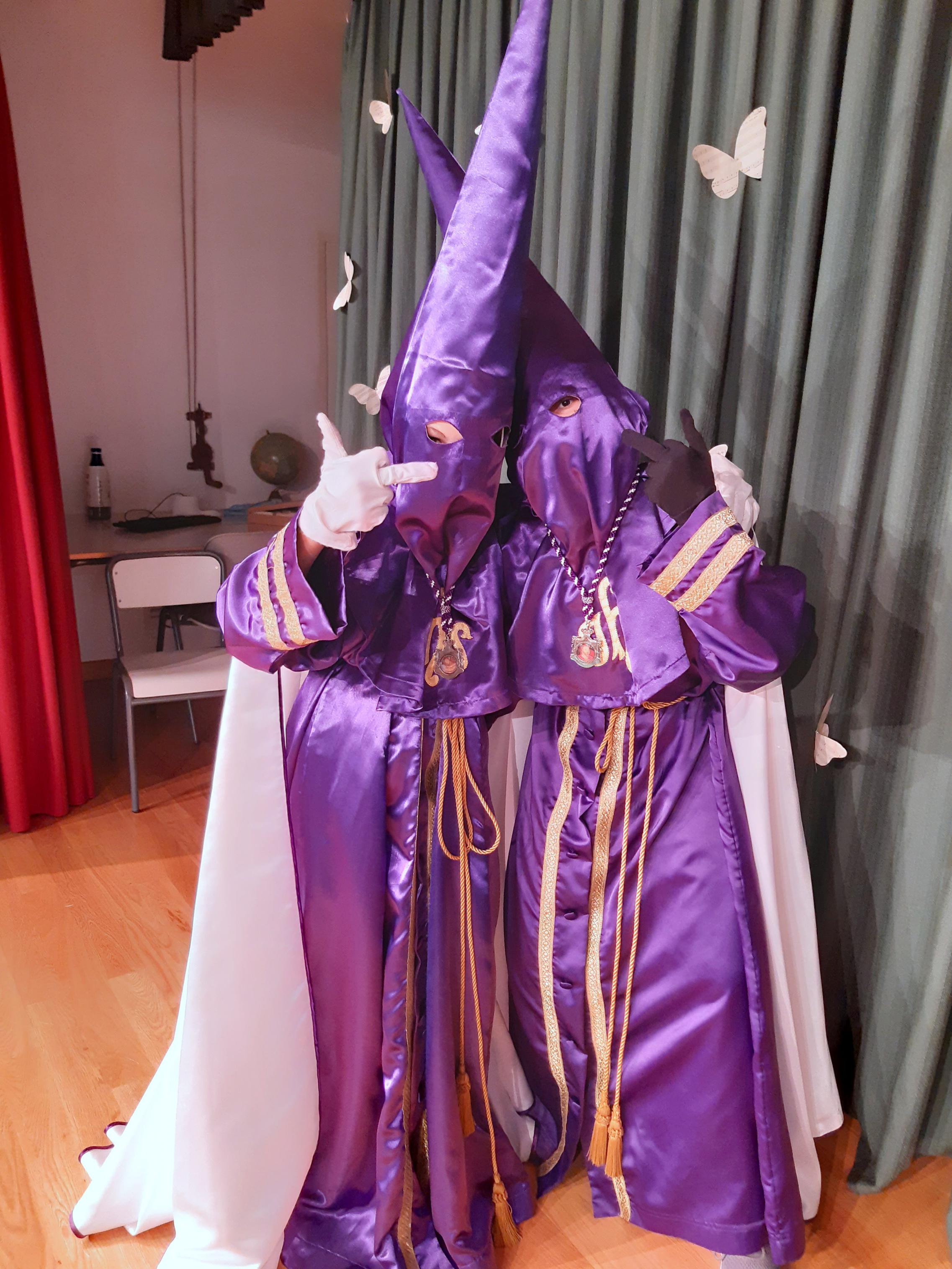 Los Nazarenos de Baltanás comparten su experiencia cofrade en el Colegio Jesús Nazareno de Getafe