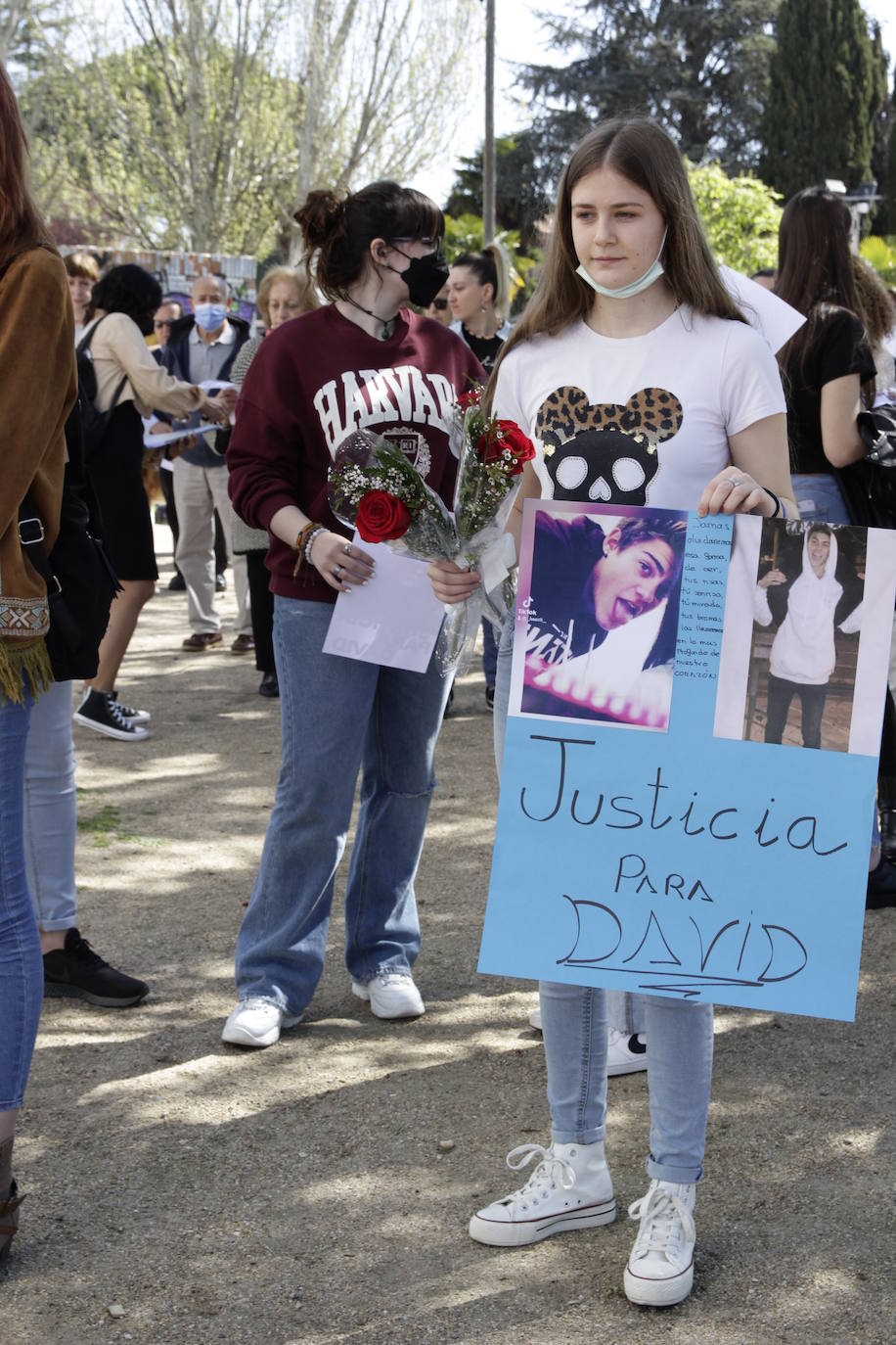 Fotos: Concentración en Laguna de Duero en el segundo aniversario de la muerte de David