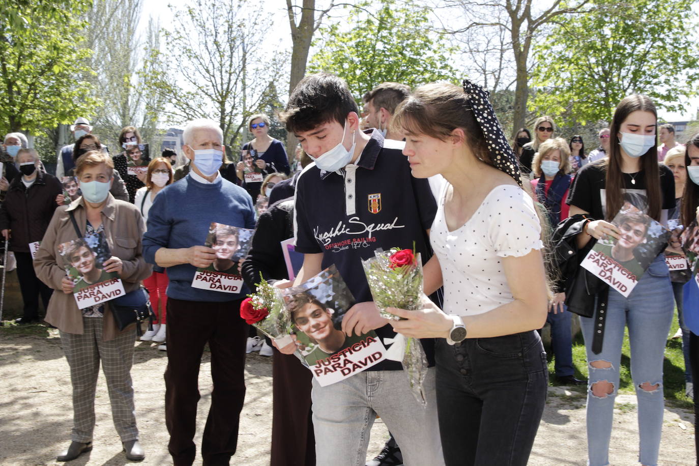 Fotos: Concentración en Laguna de Duero en el segundo aniversario de la muerte de David