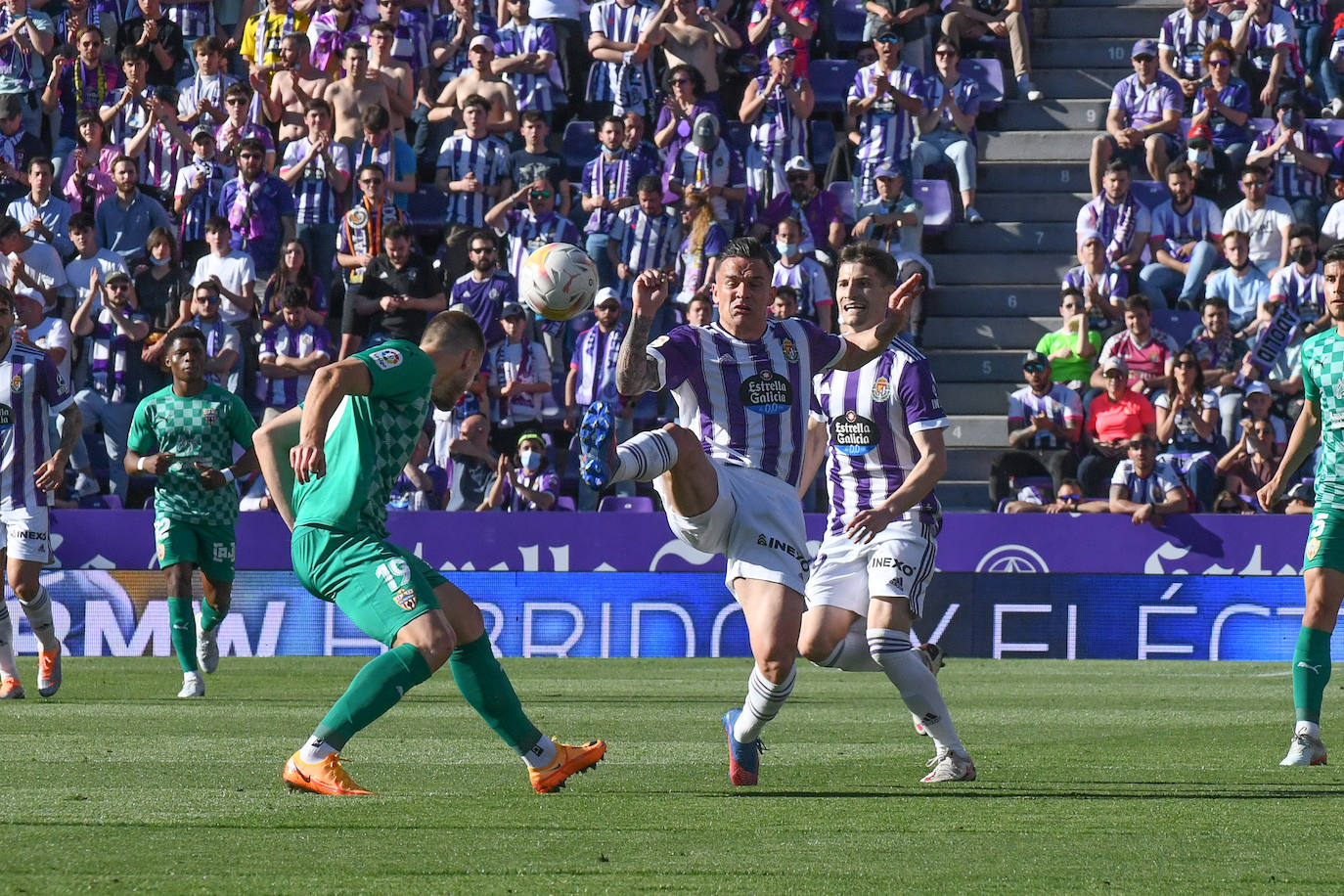 Partido entre el Valladolid y el Almería disputado en el José Zorrilla.