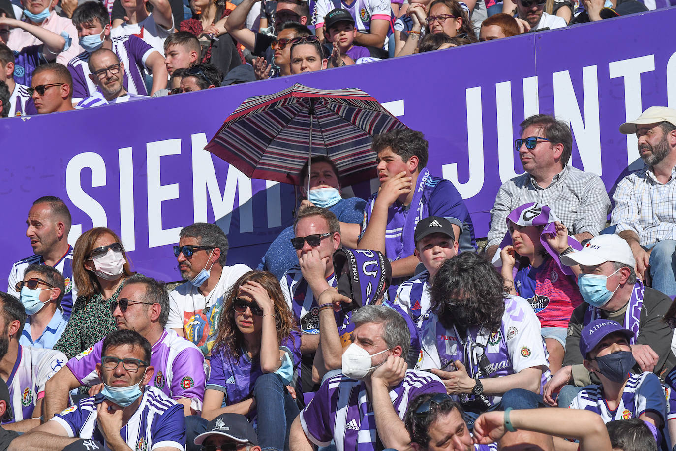 Partido entre el Valladolid y el Almería disputado en el José Zorrilla.