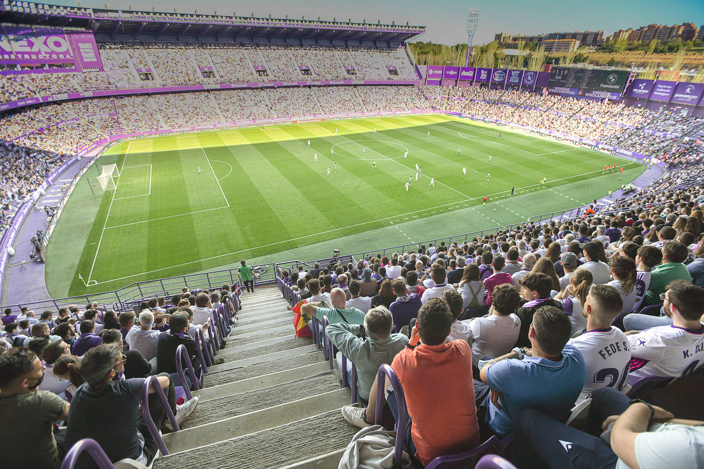 Partido entre el Valladolid y el Almería disputado en el José Zorrilla.