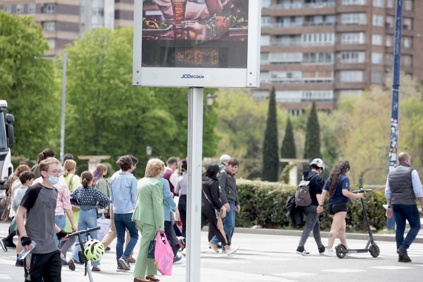 El buen tiempo preside el Domingo de Resurrección en Valladolid.
