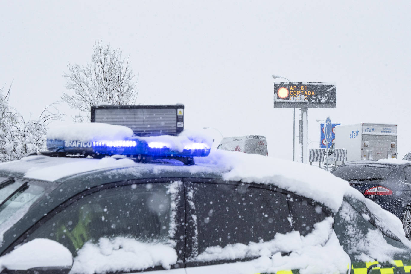 Nevada en Segovia este miércoles.
