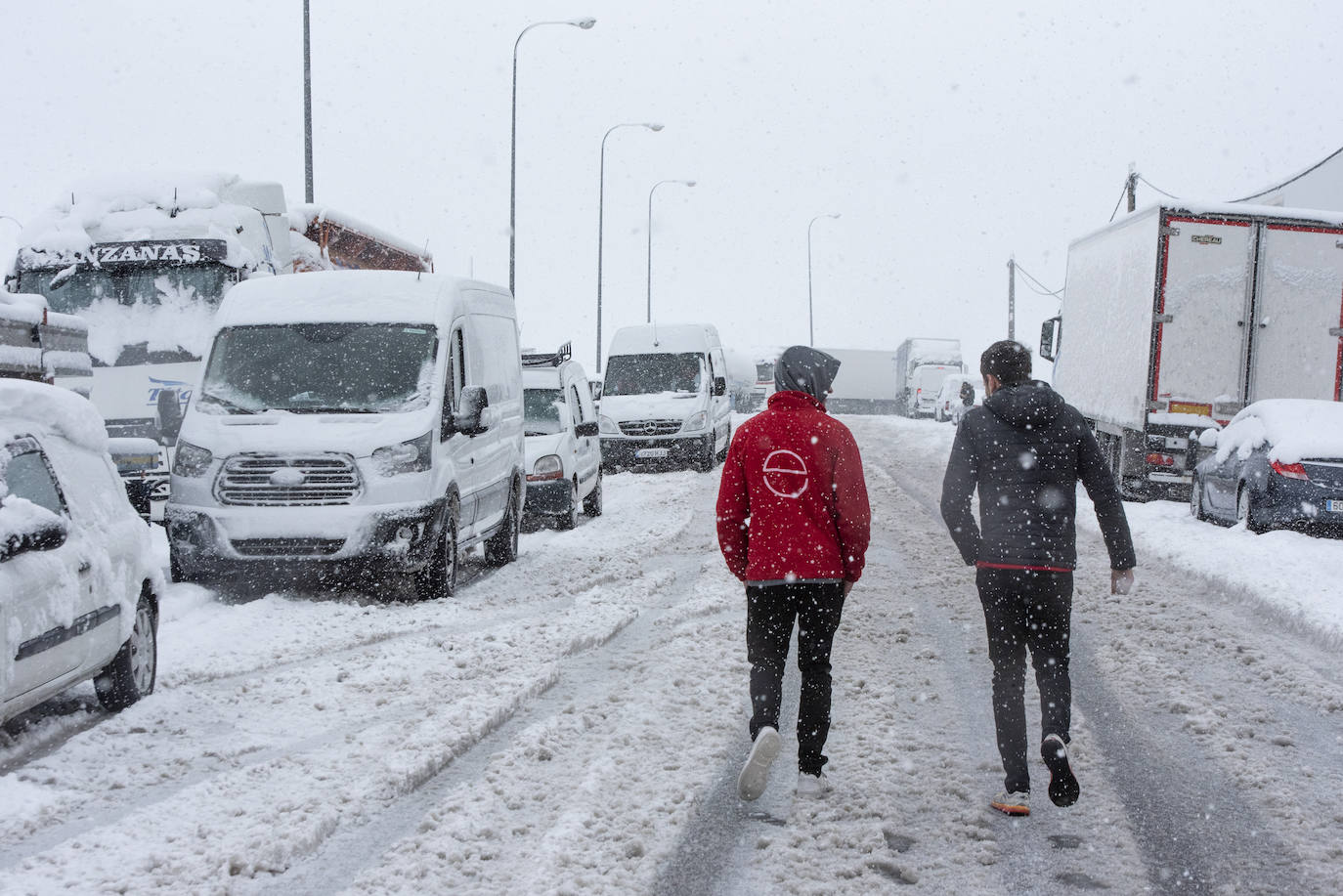 Nevada en Segovia este miércoles.