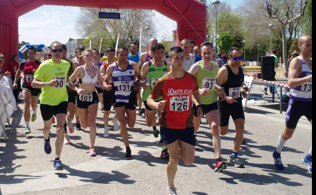 Salida de la última edición de la Milla Urbana de Pedrajas de San Esteban.
