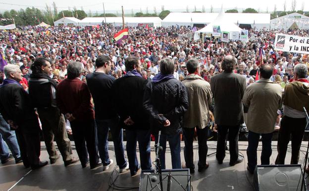 Lectura del manifiesto en el año 2006.