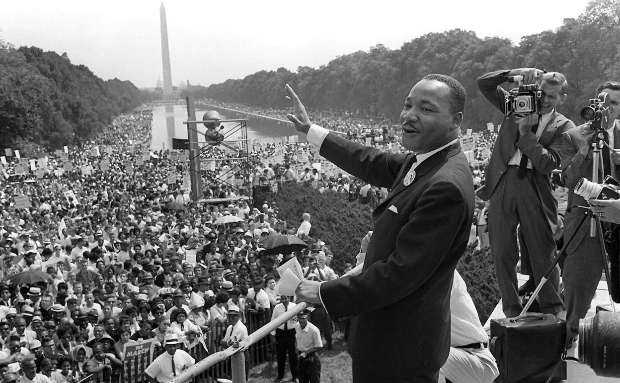 Martín Luther King, en su célebre discurso en el Lincoln Memorial de Washington el 28 de agosto de 1963. 