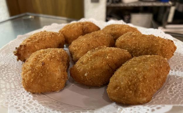 Croquetas de jamón de El Corcho. 