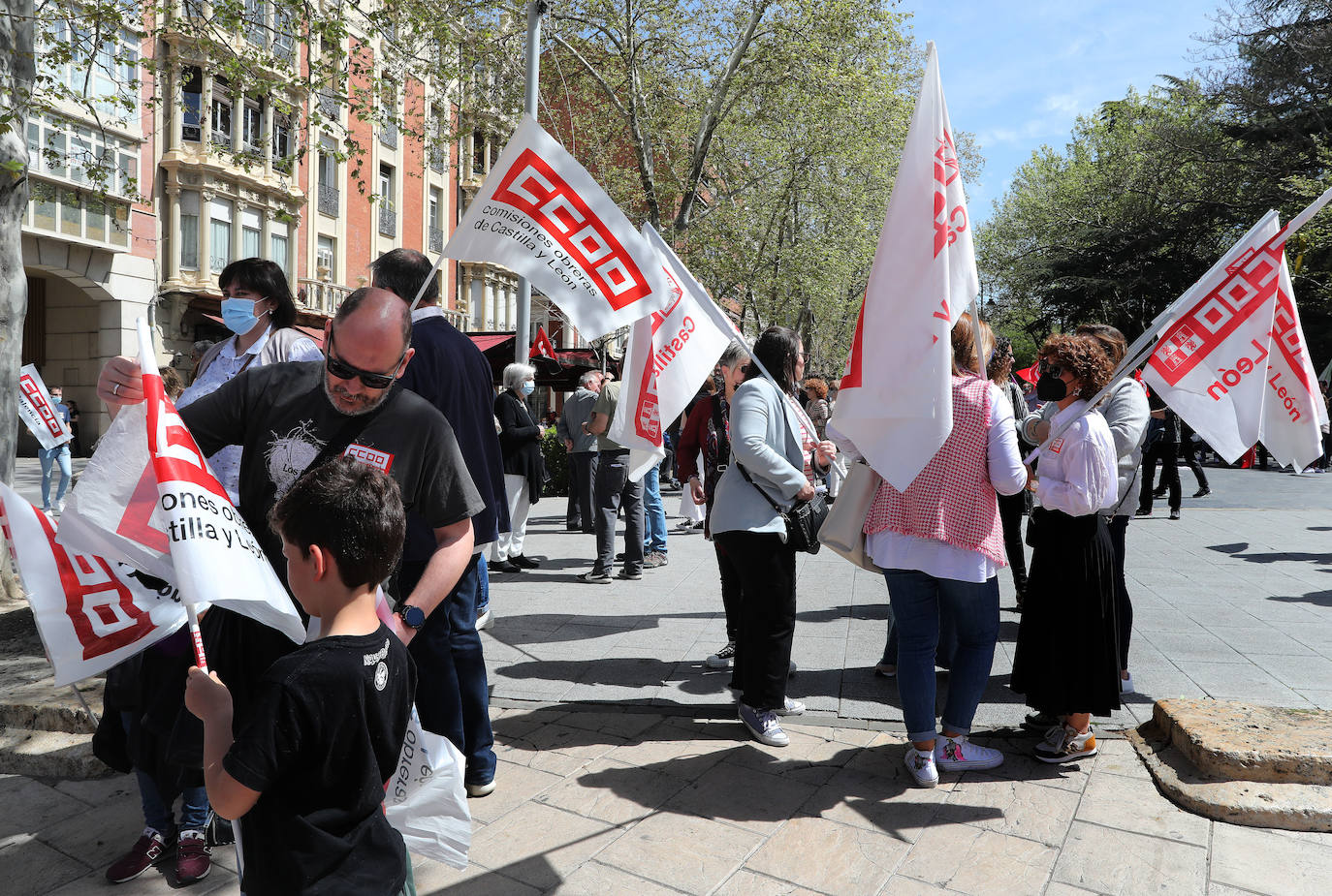 Fotos: Manifestación del Primero de Mayo en Palencia