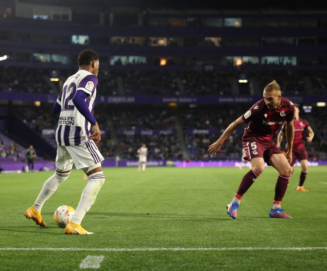 Las imágenes del encuentro entre el Real Valladolid y la Real Sociedad. 