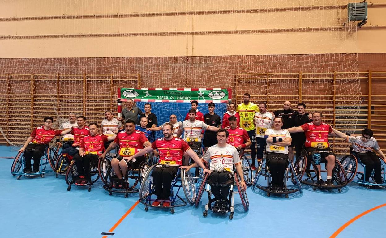 Inclusport, protagonista de un amistoso de balonmano en silla de ruedas