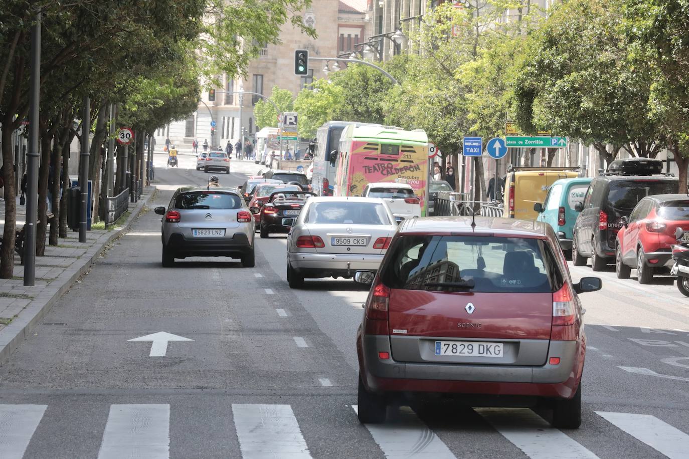 Fotos: Miguel Íscar ya dispone de tres carriles en dirección hacia Zorrilla