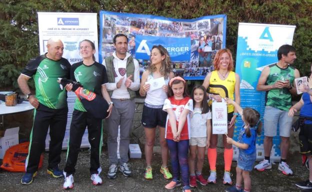 Imagen principal - Alberto Marcos y Beatriz Hernández, los más rápidos en los 10km de Gudino