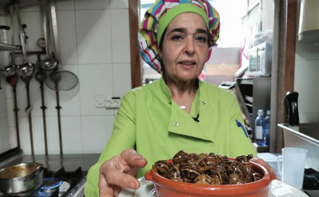 Eva San José, cocinera de El Rincón del Labrador.