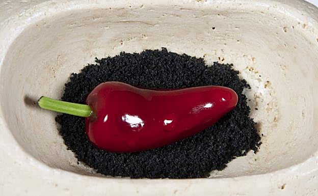 Trampantojo de pimientos de Torquemada. 