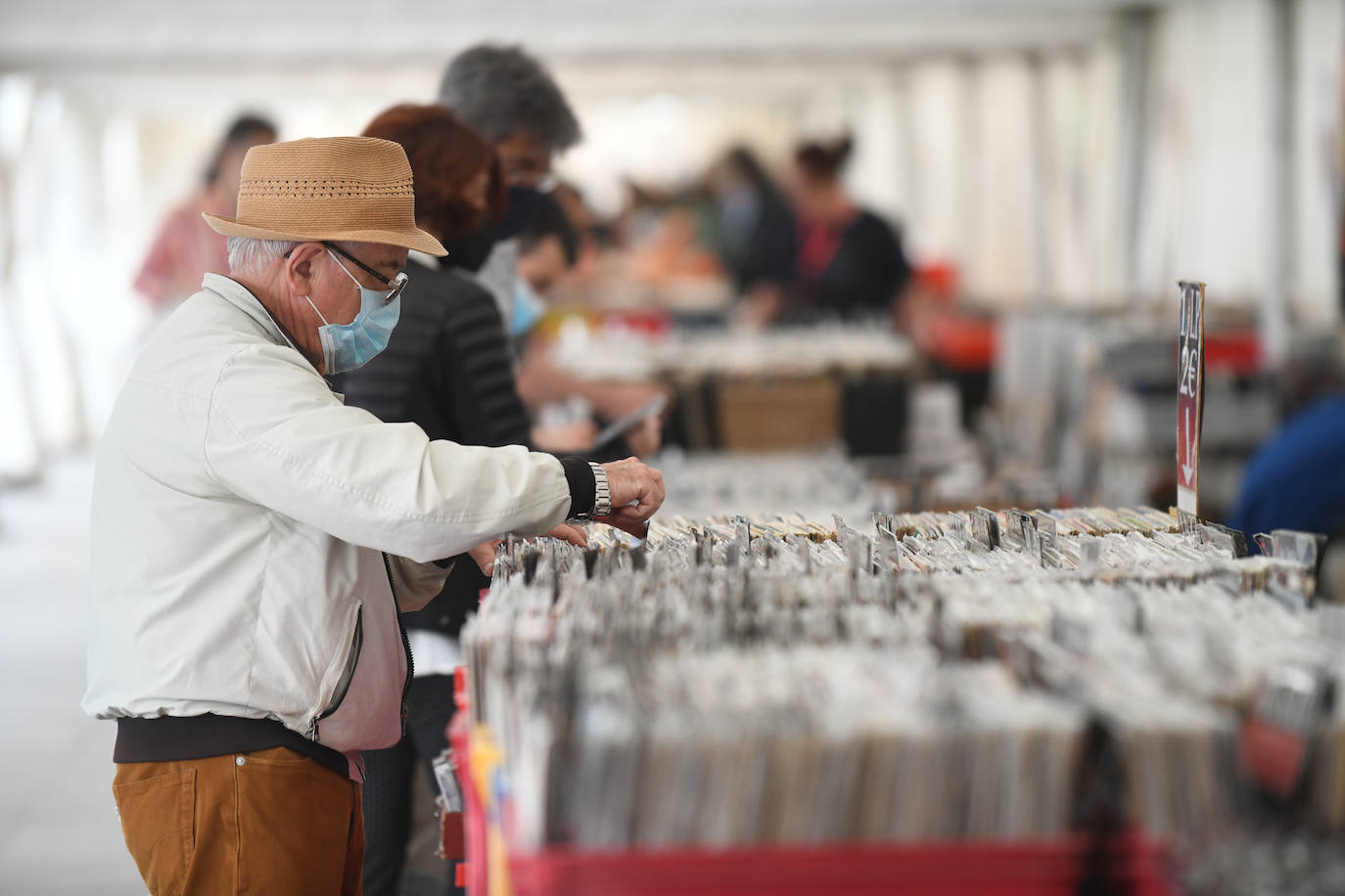 La feria del disco de Valladolid, en Portugalete. 