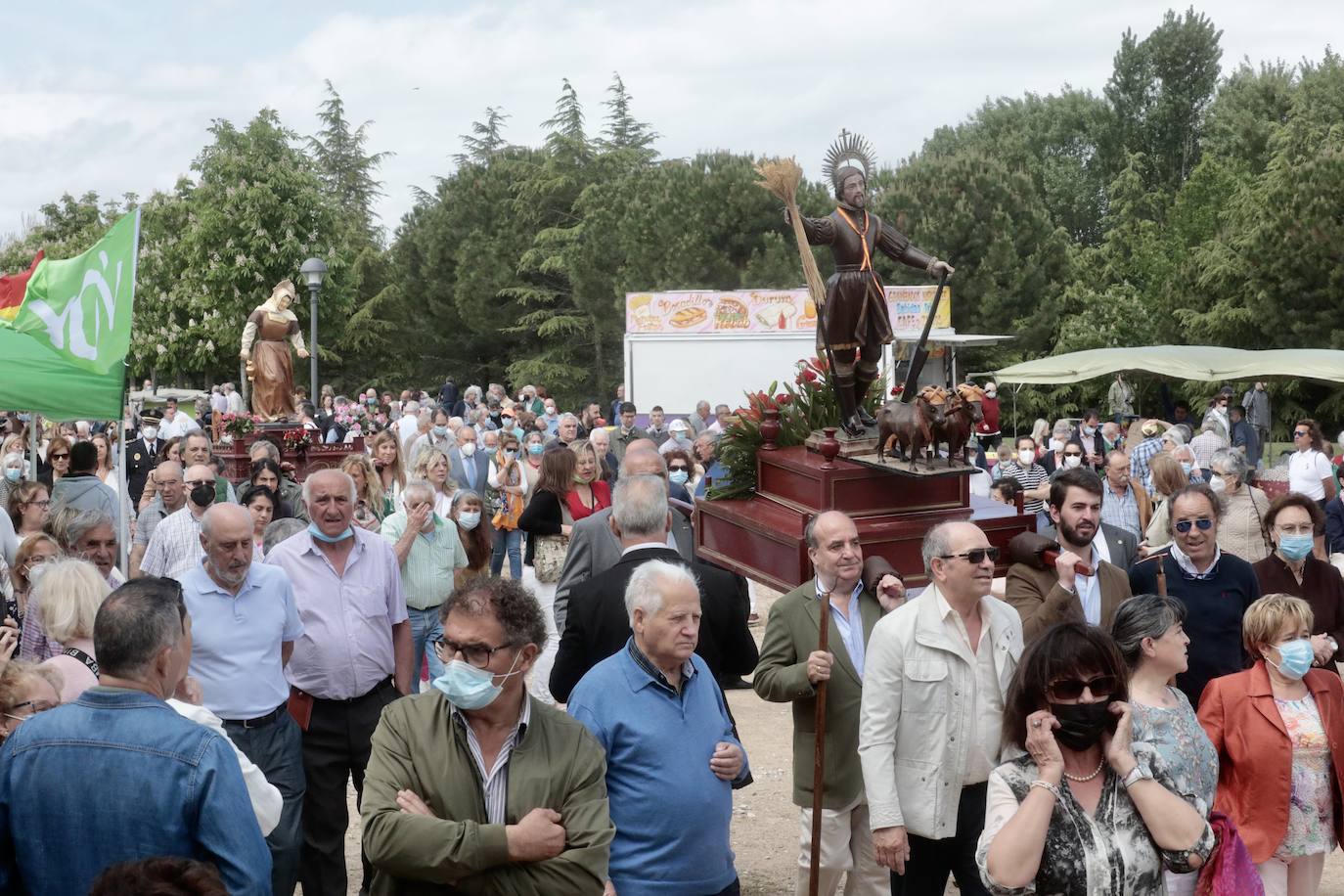 La procesión de San Isidro en Valladolid. 