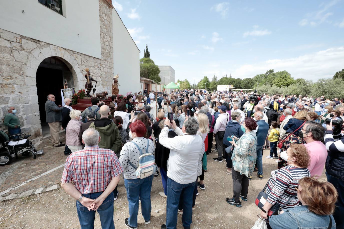 La procesión de San Isidro en Valladolid. 