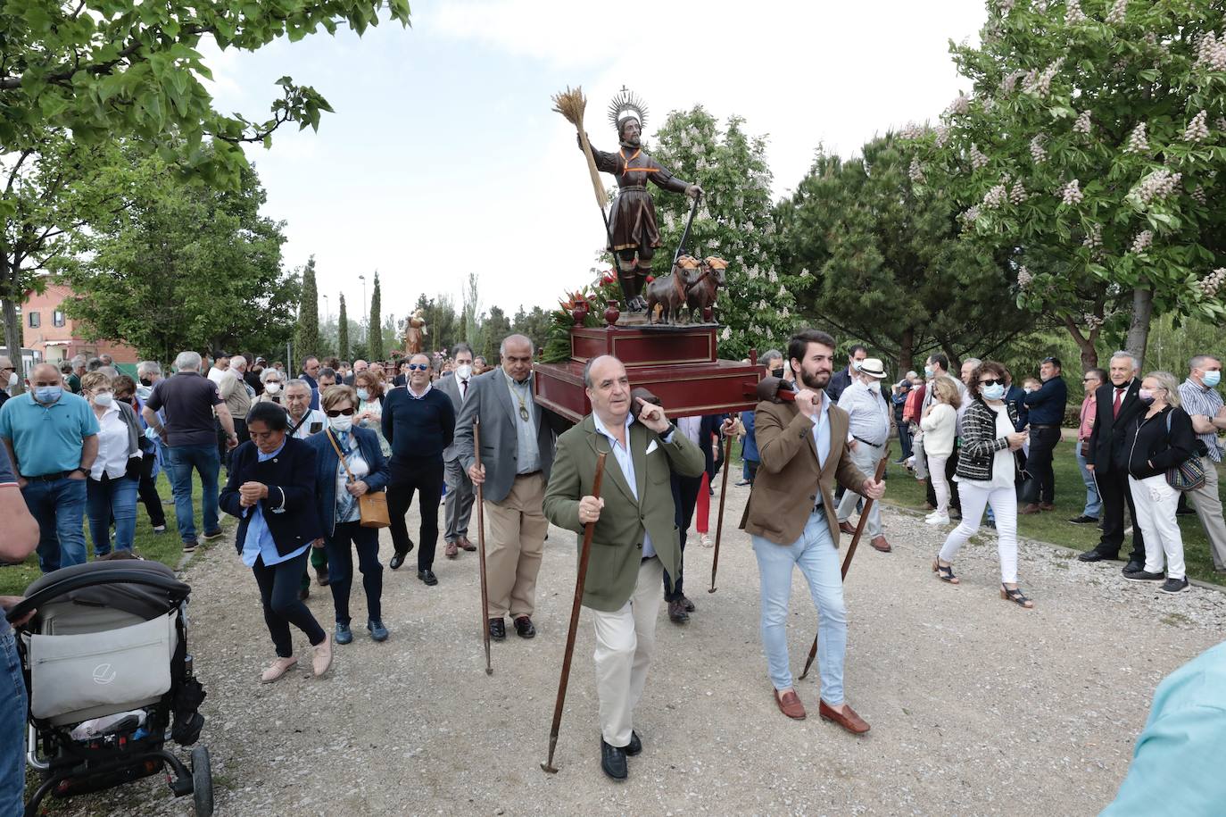 La procesión de San Isidro en Valladolid. 