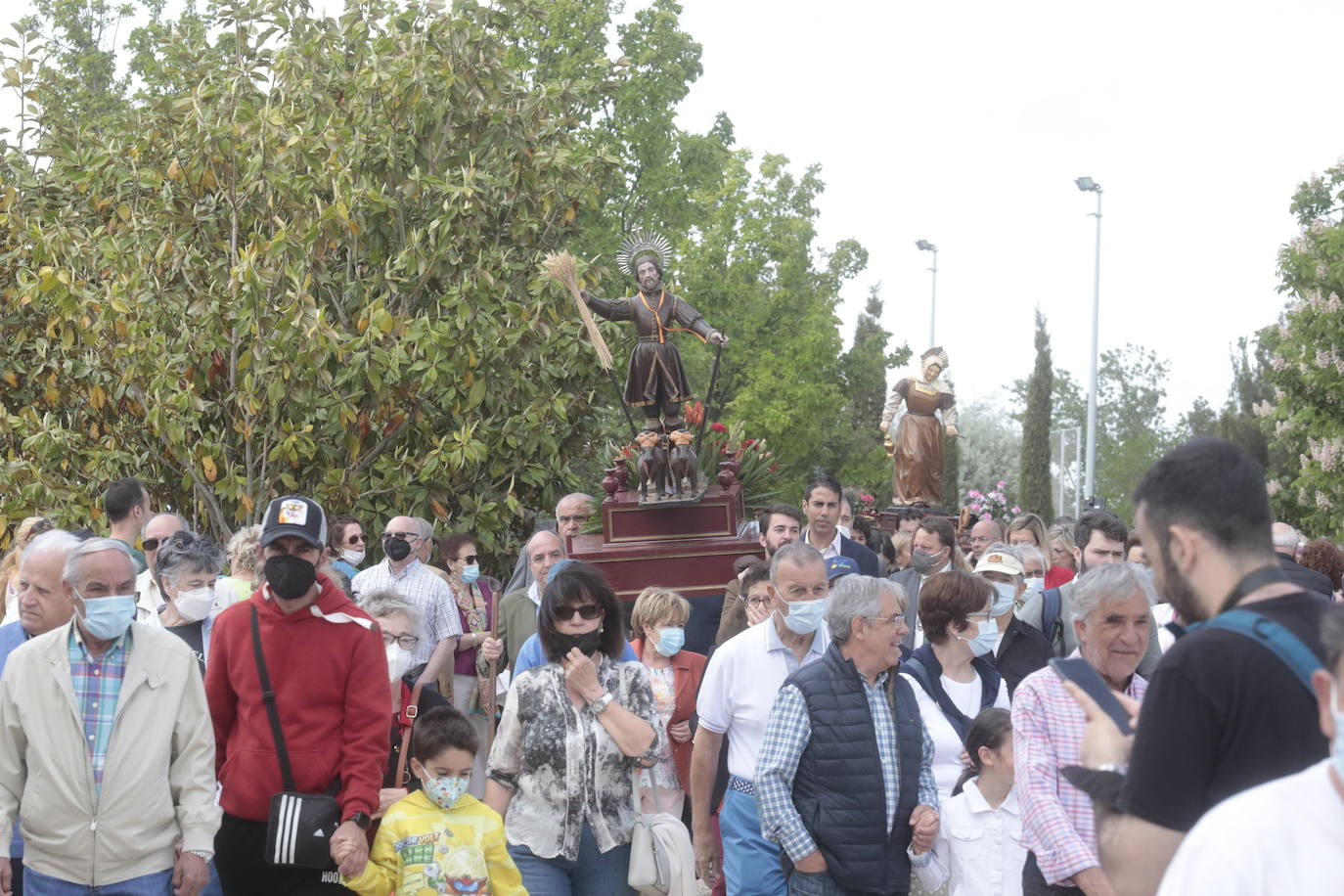 La procesión de San Isidro en Valladolid. 