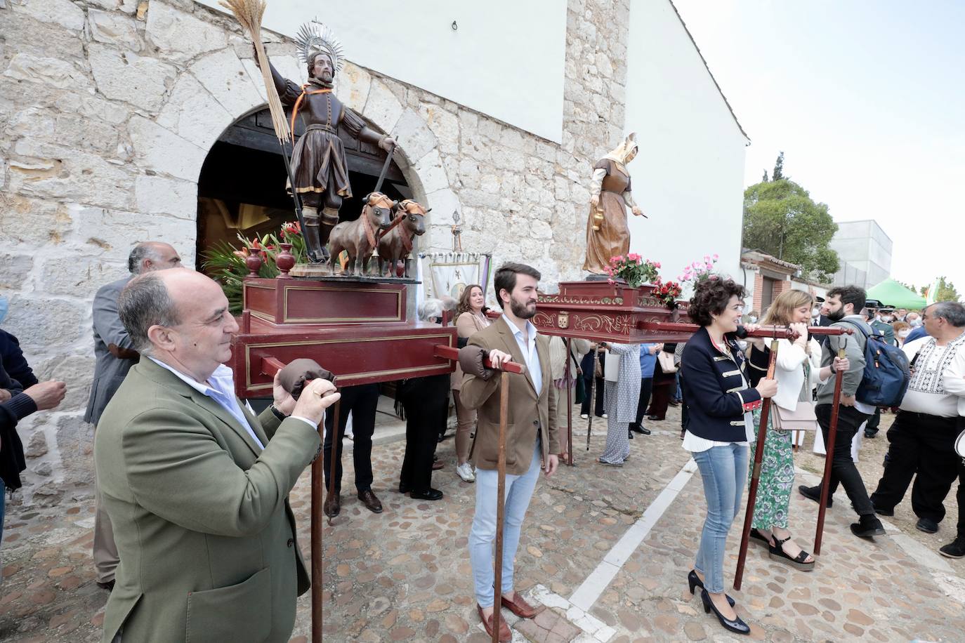 La procesión de San Isidro en Valladolid. 