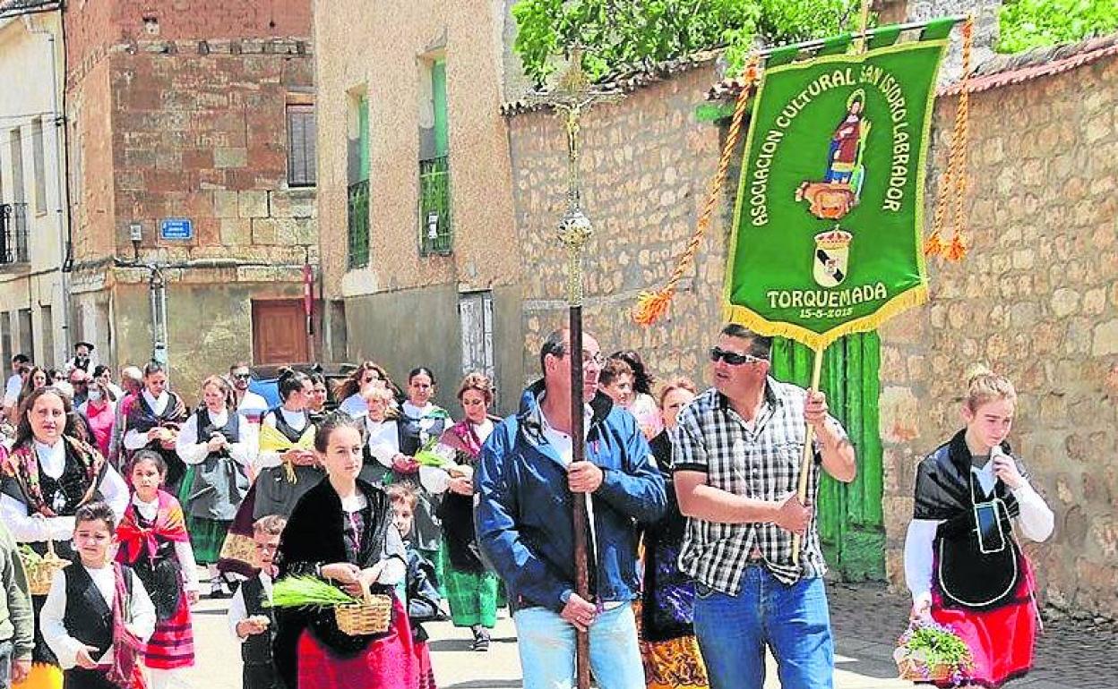 Procesión en honor del Santo, este domingo en Torquemada.