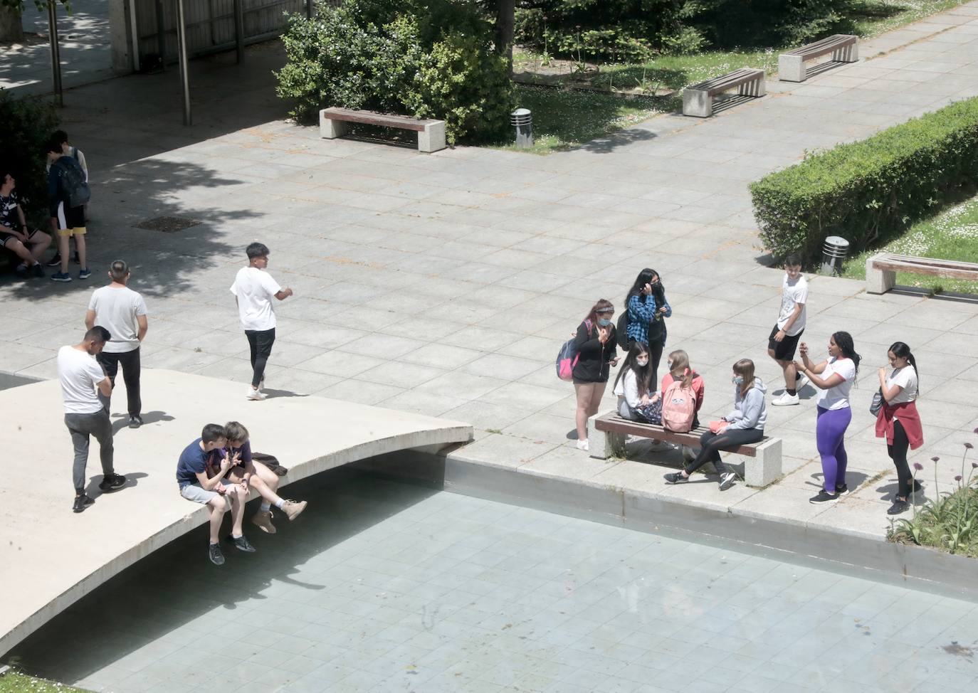 Jornada de altas temperaturas en Valladolid.