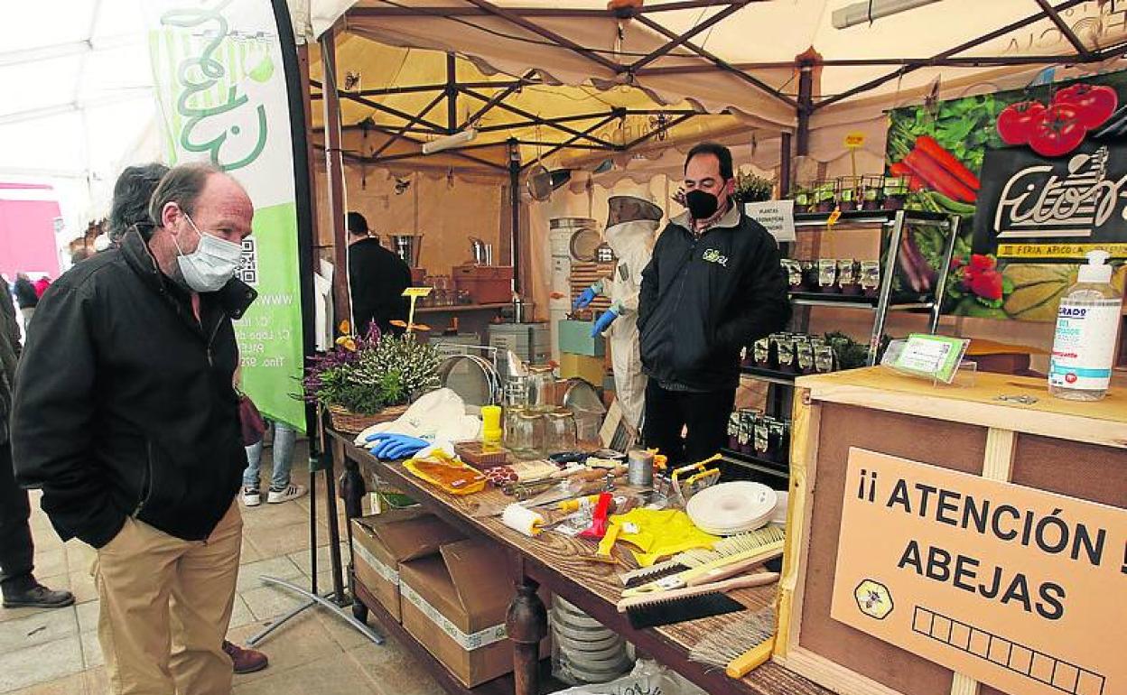 Feria apícola celebrada en Palencia el pasado mes.