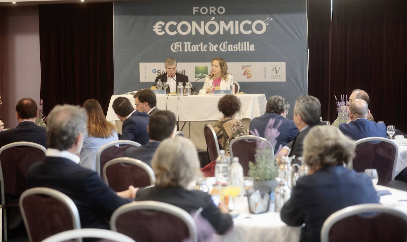 Fotos: La eurodiputada Iratxe García en el Foro Económico de El Norte (1/2)