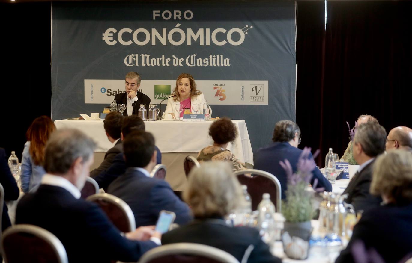 Fotos: La eurodiputada Iratxe García en el Foro Económico de El Norte (1/2)