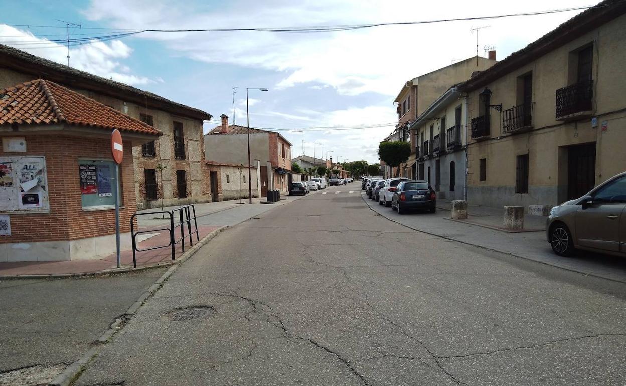 Zona de la calle Pio Basanta donde se va a llevar a cabo la actuación urbanística. 