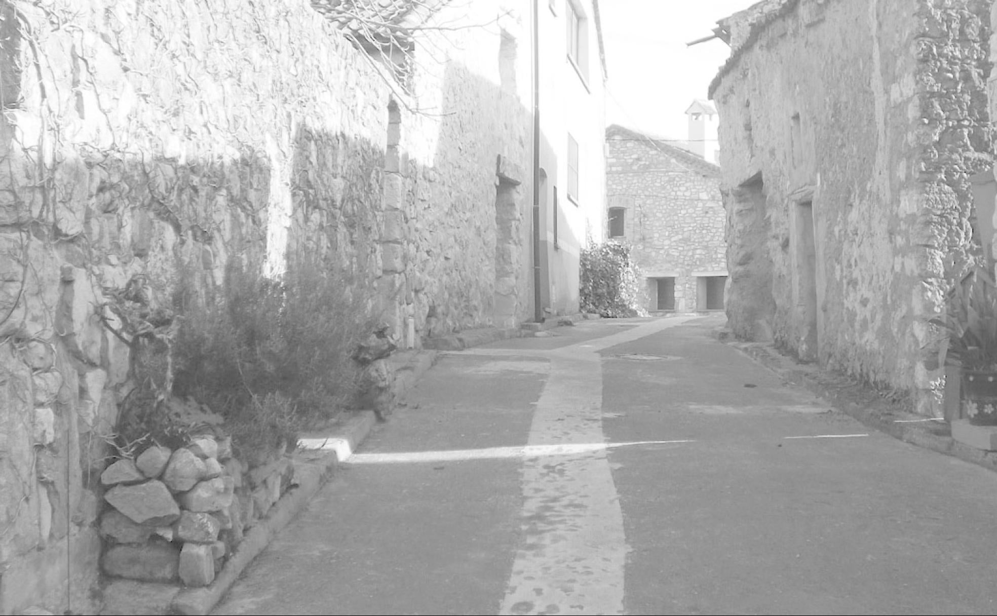 Calle de la localidad segoviana de Losana.